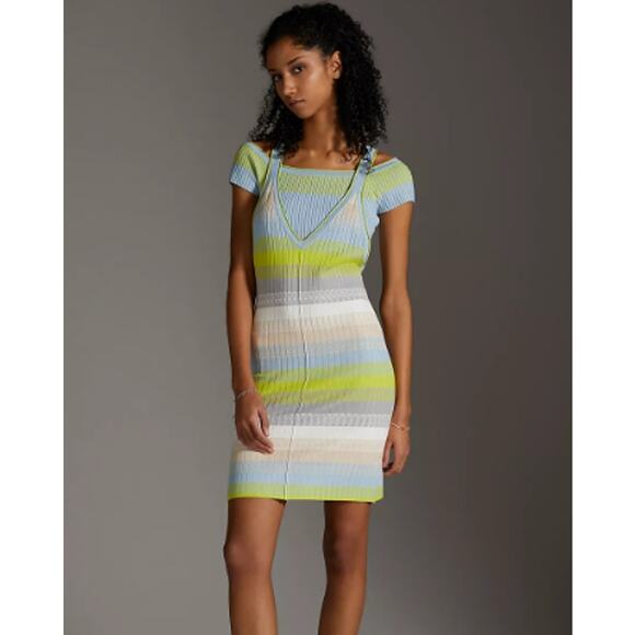 Anthropologie Daily Practice Tuvalu Sweater Tank Dress & Crop Tee Set - Small - Picture 1 of 12